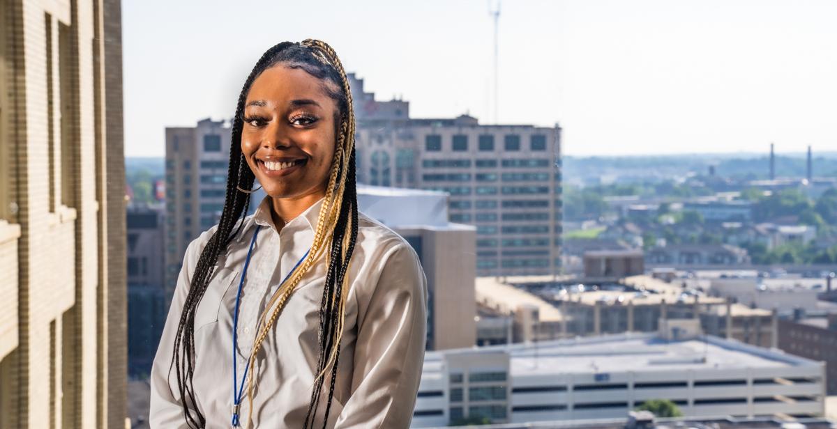 Mi’Asia Barclay, who graduated from the University of South Alabama with degrees in kinesiology and health promotion, took a job at the Moorehouse School of Medicine, where her office on the 15th floor overlooks downtown Atlanta. “Being in a place where I can connect people with resources, where people can better themselves, it makes me feel like I’m doing something,” she said. 